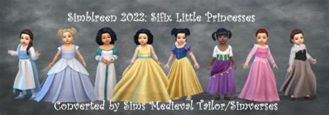 Sifix Disney Princess Dresses for Little Girls - The Sims 4 Create a ...