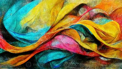 Surprising Oil pastel drawing. Abstract color background, Fine art print, Impressionism style ...