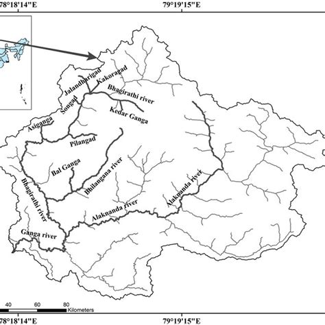 XRD pattern of sediment at different tributaries of the Bhagirathi ...