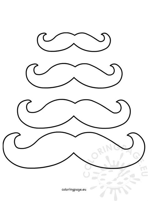 Printable Mustache Printable Image – Coloring Page