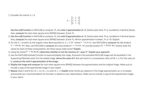 Solved 1. Consider the matrix: 3 x 3: A= ſi 2 2 3 4 5 6 7 8 | Chegg.com