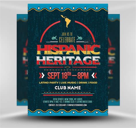 Hispanic Heritage Month Flyer 5 - FlyerHeroes