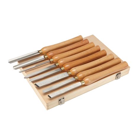 Professional High Speed Steel Wood Lathe Chisel Set 8 Pc