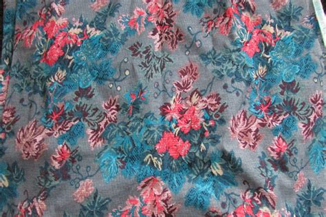 Vintage Texture Floral Design Fabric by ShopOlga on Etsy