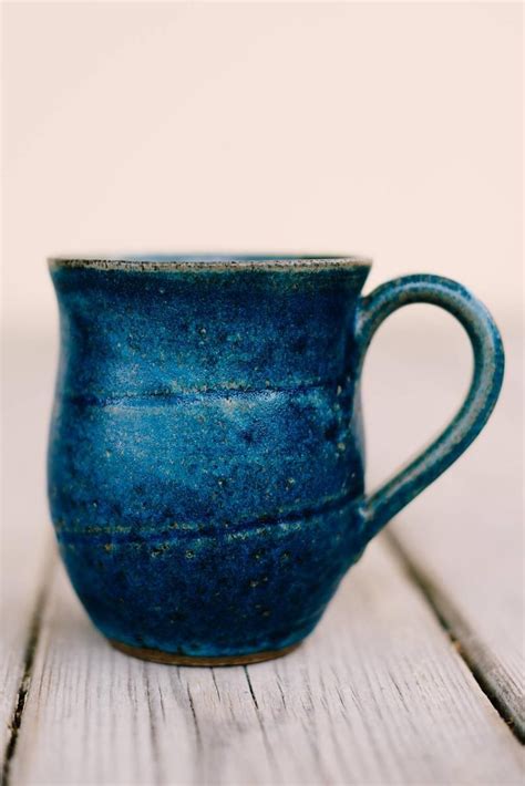 Ceramic blue coffee mug | Etsy in 2021 | Pottery mugs, Blue coffee mugs ...