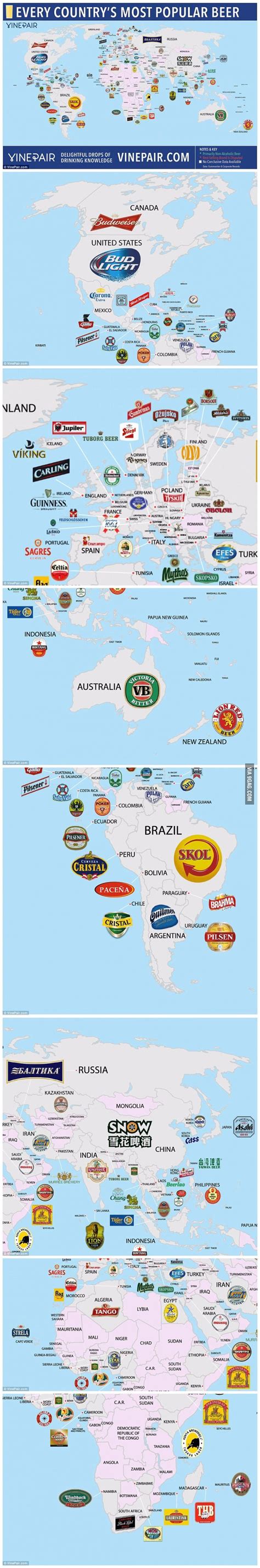 Every country's most popular beer | Most popular beers, Beer, Good to know