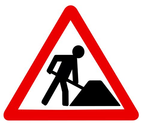 Men At Work Road Sign - ClipArt Best