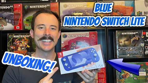 *NEW* Blue Nintendo Switch Lite Unboxing - YouTube