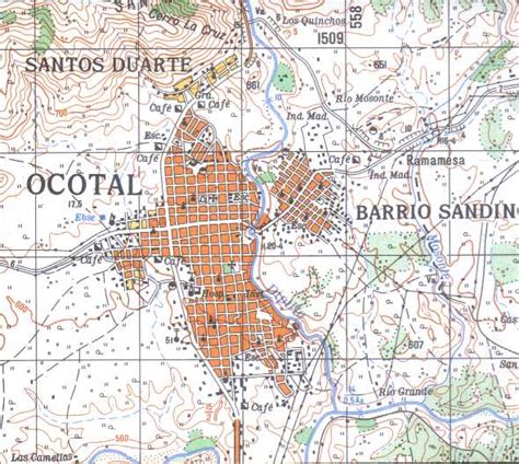 Map of Ocotal, Nueva Segovia, Nicaragua