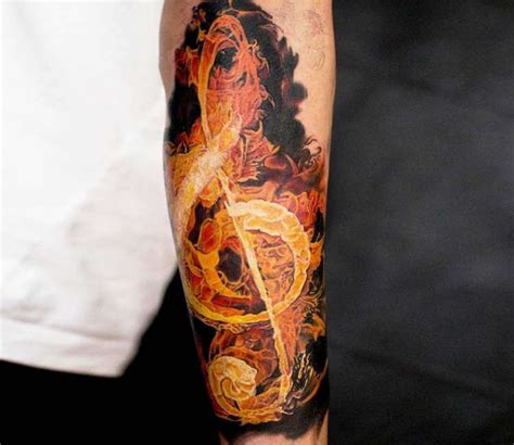 Music should strike fire tattoo by Jurgis Mikalauskas | Post 21569