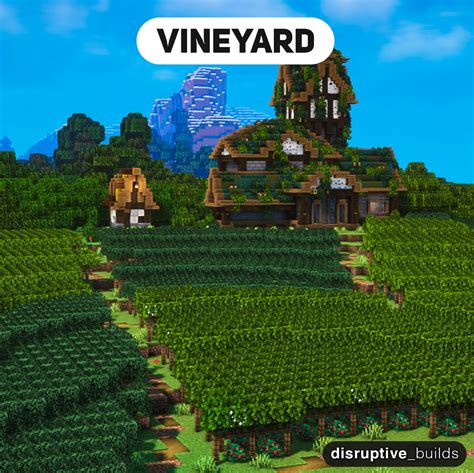 Here's a Vineyard I created! What do you think? : r/Minecraftbuilds