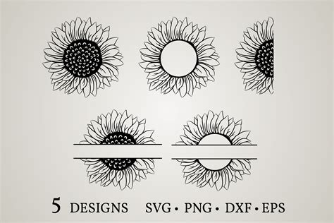 Sunflower Monogram Graphic by Euphoria Design · Creative Fabrica