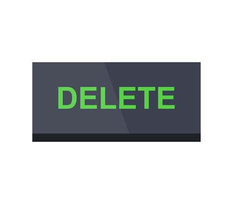 Premium Vector | Delete button