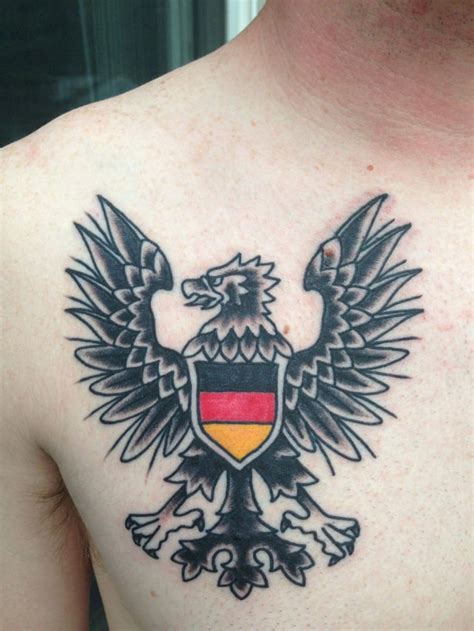 German eagle done by Chris Boilore at Fish Ladder Tattoo in Lansing, MI ...