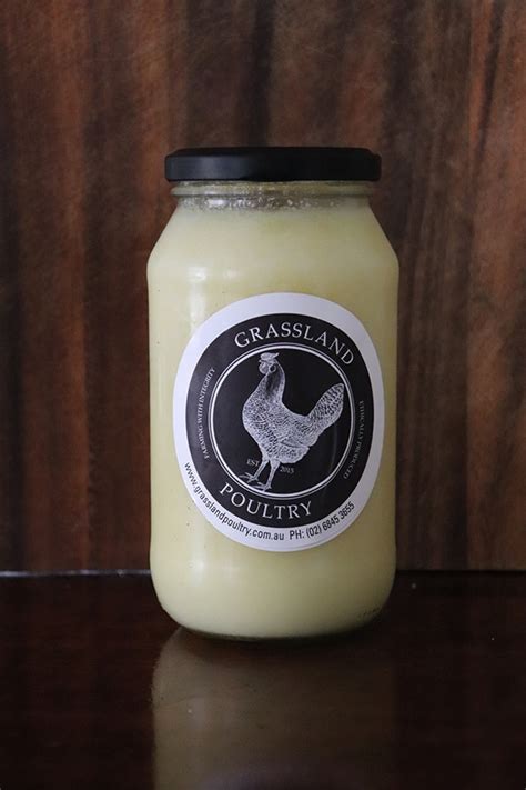 Chicken Schmaltz (fat) (500ml jar) - Grassland Poultry