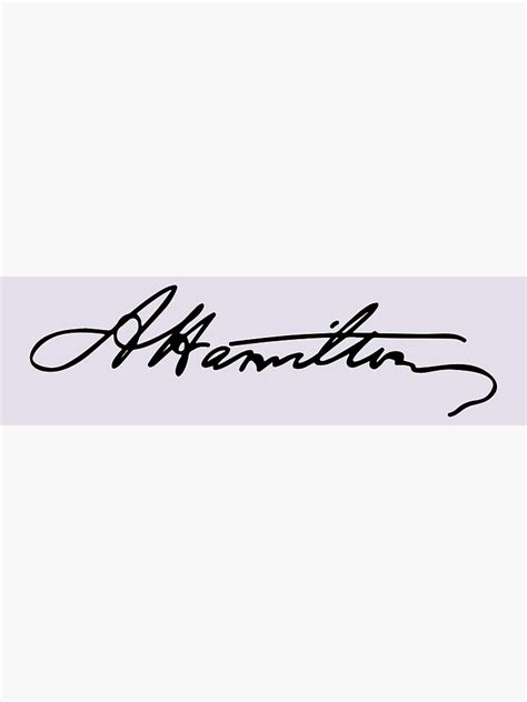 "Alexander Hamilton Signature" Art Print by colcas | Redbubble