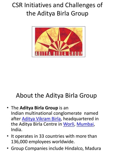 Aditya Birla Group CSR | PDF | Corporate Social Responsibility | Homelessness