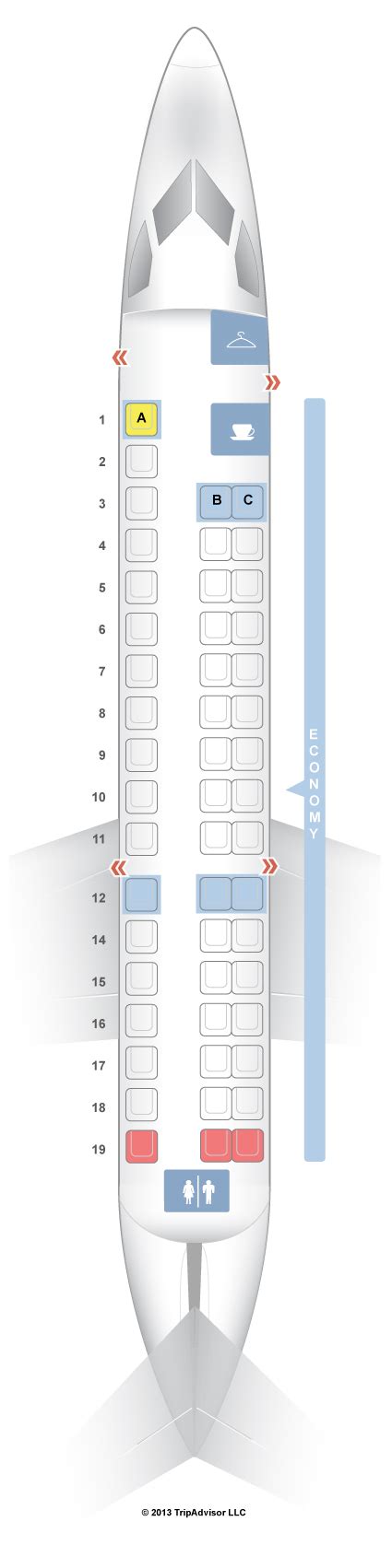 SeatGuru Seat Map United Embraer ERJ-145 V1