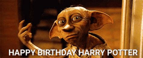 Happy Birthday Dobby GIF - Happy Birthday Dobby Harry Potter - Discover & Share GIFs