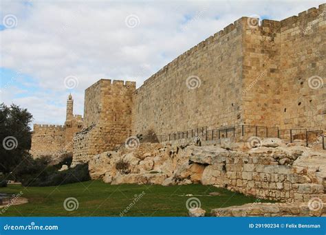 Jerusalem Old City Wall stock photo. Image of east, divine - 29190234