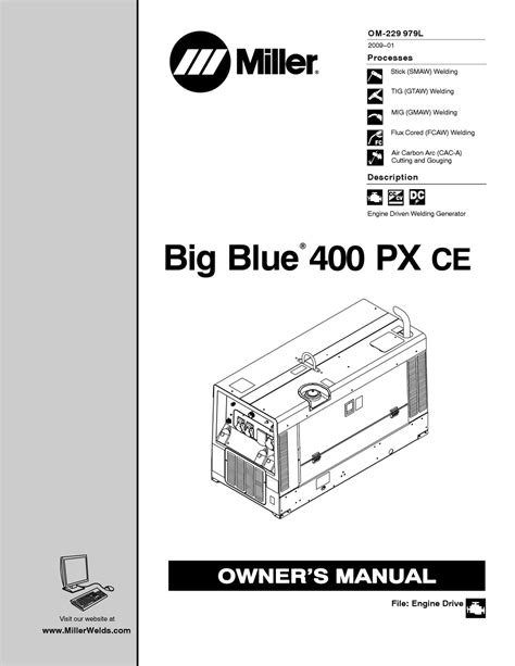 MILLER BIG BLUE 400 PX CE OWNER'S MANUAL Pdf Download | ManualsLib