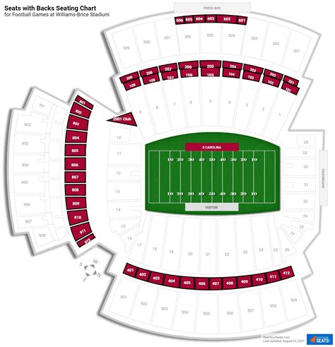 Williams-Brice Stadium Seats with Backs - RateYourSeats.com