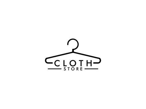 clothing store logo design inspiration. Cloth Shop logo, Clothes logo vector illustration ...