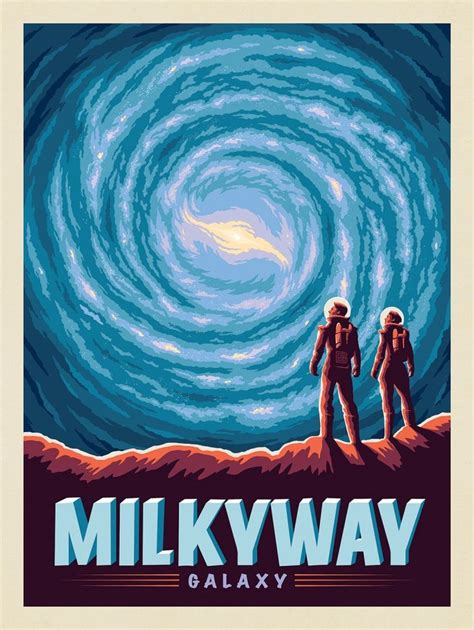 Milky Way Galaxy | Anderson Design Group | Retro space posters, Vintage ...