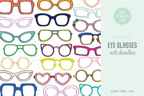 Color Glasses Eye Wear Frames Sunglasses Graphic by Digital_Draw_Studio · Creative Fabrica