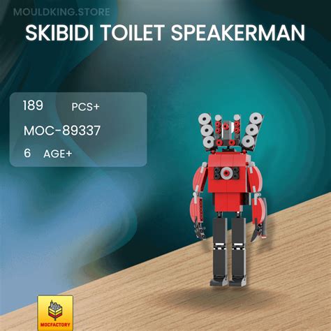 MOC Factory 89337 Skibidi Toilet Speakerman with 189 Pieces | MOULD KING