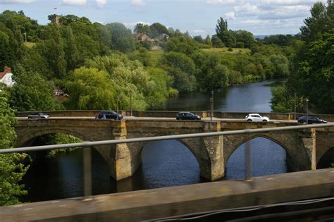 Yarm Bridge and River Tees, glimpsed... © Christopher Hilton cc-by-sa/2.0 :: Geograph Britain ...