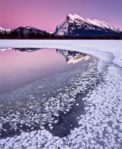 Winter Lake, Winter Sunset, Sunrise Sunset, Winter Snow, Sunset Pictures, Cool Pictures, Banff ...