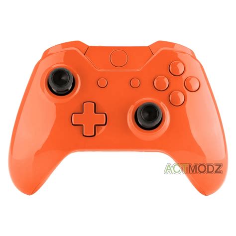 Polished Glossy Orange Shell Protective mod Kit for XBOX One Controller ...