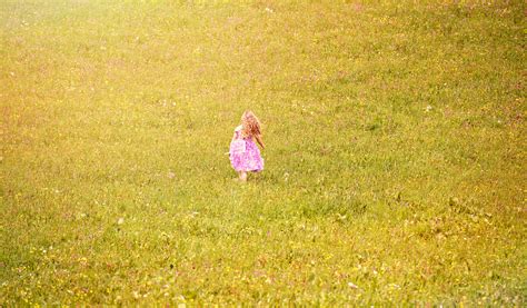 Free Images : nature, person, plant, girl, field, lawn, prairie, sunlight, morning, leaf, run ...
