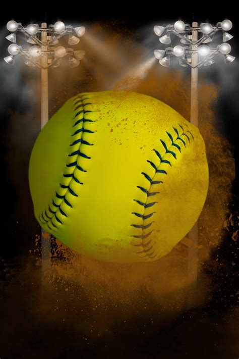 Softball Digital Background - Etsy