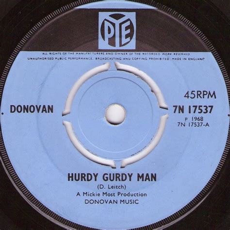 Donovan – Hurdy Gurdy Man (1968, Vinyl) - Discogs