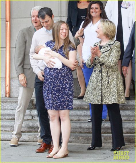 Chelsea Clinton & Family Leave Hospital with Baby Aidan!: Photo 3687441 ...