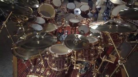 Neil Peart's Time Machine Hybrid Drum Kit - YouTube