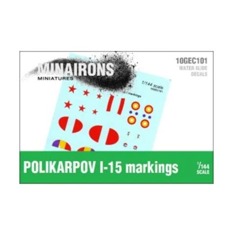 MINAIRONS SPANISH CIVIL War 1:144 Polikarpov I-15 Markings New $4.49 ...