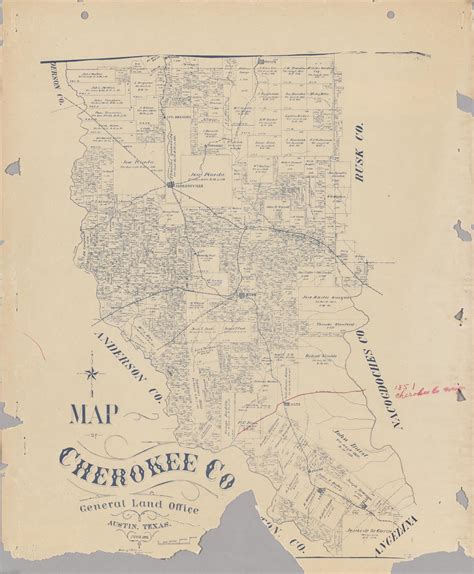 Map of Cherokee Co. - The Portal to Texas History