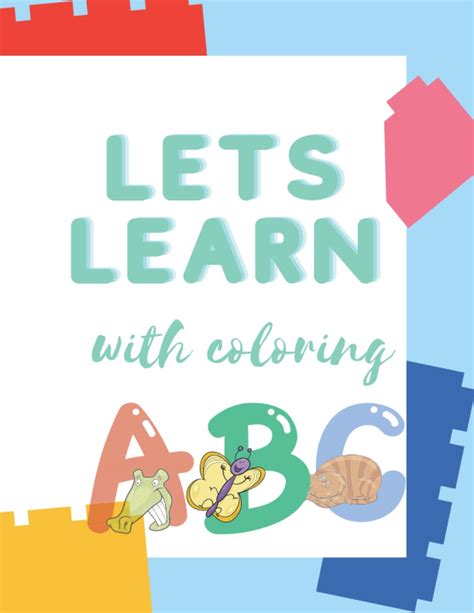 Buy lets learn with coloring: ABC coloring book with animals drawing for kids 3-5 preschool kids ...