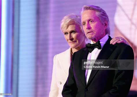 Glenn Close and Michael Douglas onstage during the 25th Annual Screen ...