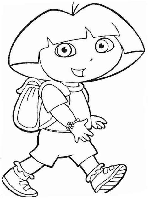 Dora The Explorer Coloring Pages Isa Coloring Pages