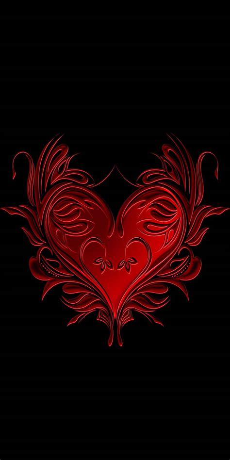 Love Heart, abstracto, background, black, glowing, heart, love, plus ...