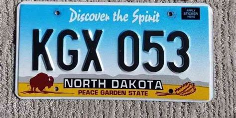 U. S. License Plates-North Dakota License Plate!