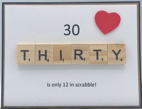 30 is Only 12 in Scrabble - Etsy