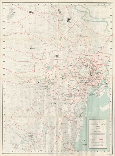 City Map Central Tokyo | Curtis Wright Maps