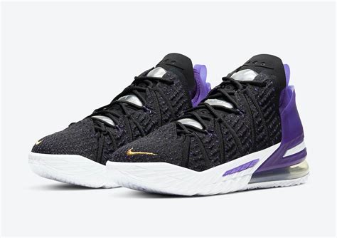 Nike LeBron 18 Lakers Court Purple CQ9283-004 Release Date Info | SneakerFiles