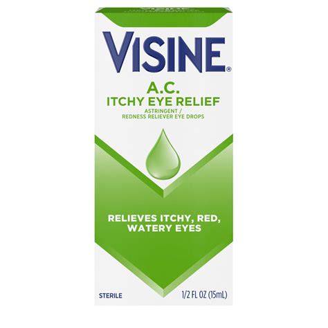 Visine A.C. Itchy Red Eye Relief Astringent Eye Drops, 0.5 fl. oz - Walmart.com - Walmart.com