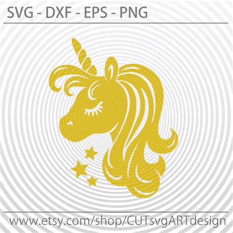 Unicorn head SVG Cute unicorn face svg Unicorn horn svg | Etsy